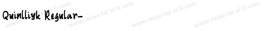 Quinlliyk Regular字体转换